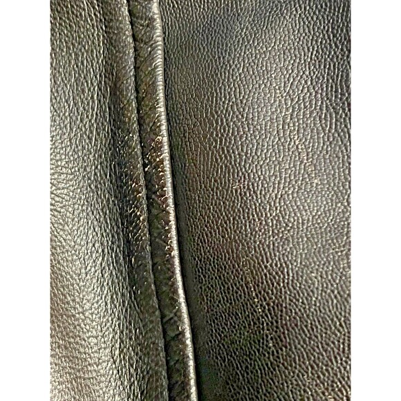 Vtg LL BEAN Goatskin Leather A2 Bomber Jacket Men's L Tall Brown Flight Coat USA - Picture 12 of 14